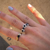 jewelry goals ring with lavastones trendy white golden