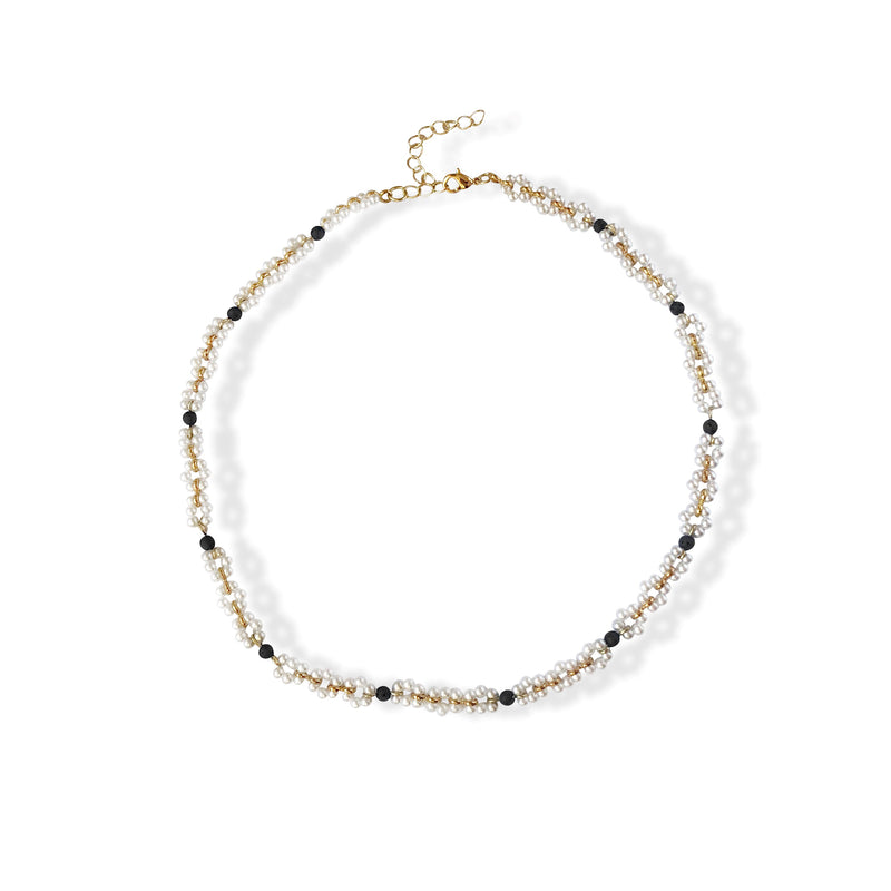 classy elegant necklace unique jewelry golden pearls